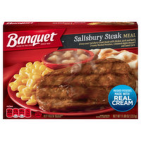 Banquet Salisbury Steak Meal, Frozen Meal, 11.88 Ounce