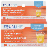 Equaline Immune Support, Effervescent, Tablets, Orange, 10 Each