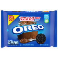 Oreo Chocolate Sandwich Cookies, Chocolate Hazelnut Flavor Creme, Family Size, 17 Ounce