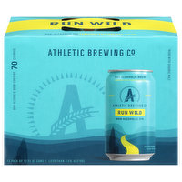 Athletic Brewing Co Beer, Run Wild, Non-Alcoholic, IPA, 12 Each