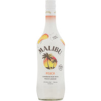 Malibu Rum, Caribbean, Peach Flavor, 750 Millilitre