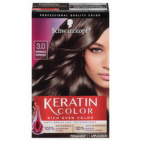 Schwarzkopf Keratin Color, Permanent, Espresso 3.0, 1 Each