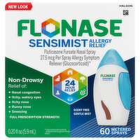 Flonase Sensimist Allergy Relief,  Nasal Spray, Full Prescription Strength, 27.5 mcg, 0.2 Fluid ounce