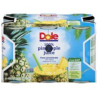 Dole 100% Pineapple Juice, 6 Each