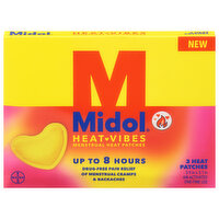 Midol Menstrual Heat Patches, Heat-Vibes, 3 Each