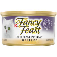Fancy Feast Cat Food, Beef Feast in Gravy, Grilled, 3 Ounce