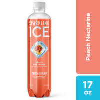 Sparkling Ice Sparkling Water, Zero Sugar, Peach Nectarine, 17 Fluid ounce