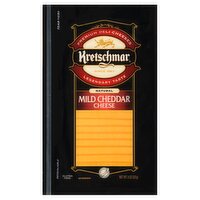 Kretschmar Premium Deli Mild Pre Sliced Cheddar Cheese, 8 Ounce