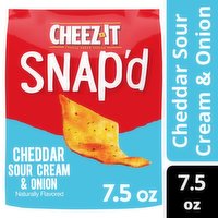 Cheez-It Snap'd Cheese Cracker Chips, Cheddar Sour Cream and Onion, 7.5 Ounce