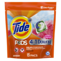 Tide Tide PODS with Downy Laundry Detergent Pacs, April Fresh, 15 count, 33.8 Ounce