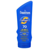 Coppertone Sport Sunscreen Lotion, 4-In-1 Performance, SPF 70, 7 Fluid ounce