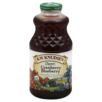 R.W. Knudsen Organic Juice Blend, Cranberry Blueberry, 32 Ounce