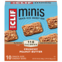 Clif Bar Energy Bars, Crunchy Peanut Butter, Minis, Snack-Size, 10 Each