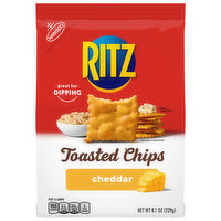 RITZ Toasted Chips Cheddar Crackers, 8.1 Ounce