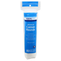 Equaline Cotton Rounds, Premium, 80 Each