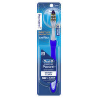 Oral-B Pulsar Vibrating Pulsar Battery Toothbrush with Microban, Plaque Remover for Teeth, Soft, 1 Count, 1 Each
