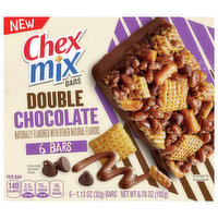 Chex Mix Bars, Double Chocolate, 6 Each