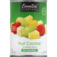 Essential Everyday Fruit Cocktail, In Heavy Syrup, 15.25 Ounce