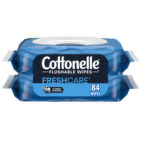 Cottonelle Freshcare Flushable Wipes, 2 Pack, 2 Each