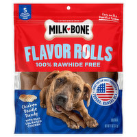 Milk-Bone Dog Treat, Chicken Doodle Dandy, Flavor Rolls, 11 Ounce