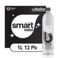 smartwater Glaceau Alkaline With Antioxidant, 33.8 fl oz, 12 Each