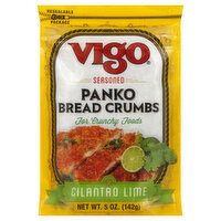 VIGO Bread Crumbs, Panko, Cilantro Lime, for Crunchy Foods, 5 Ounce