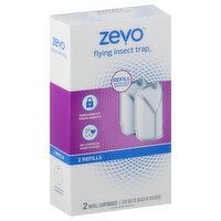 Zevo Insect Trap Refill Cartridges, Flying, 2 Each