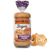 Thomas' Cinnamon Raisin Bagels, 6 Each