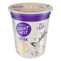 Light + Fit Yogurt, Nonfat, Greek, Vanilla, 32 Ounce