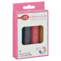 Betty Crocker Glitter Gels, Magical Colors, 4 Each