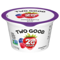 Two Good Yogurt, Lowfat, Greek, Mixed Berry, 5.3 Ounce