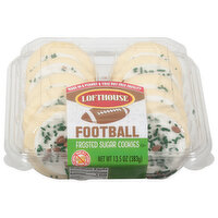 Lofthouse Cookies, Frosted Sugar, Football, 13.5 Ounce