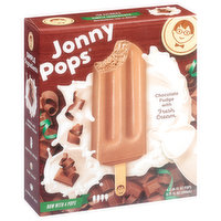 JonnyPops Chocolate Fudge with Fresh Cream, 4 Each