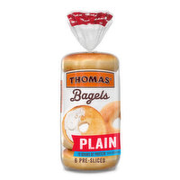 Thomas' Plain Bagels, 6 Each