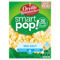 Orville Redenbacher's Smart Pop Microwave Popcorn, Sea Salt, Classic, 6 Each