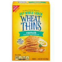 Wheat Thins Snacks, 100% Whole Grain, Ranch, 9 Ounce