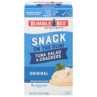 Bumble Bee Snack on the Run! Salad Kit, Tuna, with Crackers, 3.5 Ounce
