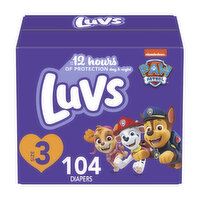 Luvs Diapers Size 3 104 Count, 104 Each
