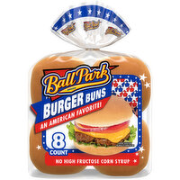 Ball Park White Hamburger Bun Hamburger Buns, 8  count, 15 oz, 8 Each