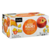 Essential Everyday Peaches in 100% Juice, Diced, 12 Each