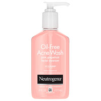 Neutrogena Facial Cleanser, Oil-Free Acne Wash, Pink Grapefruit, 6 Fluid ounce