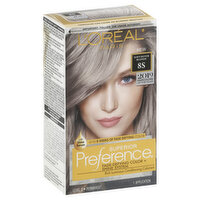 L'OREAL PARIS Superior Preference Permanent Hair Color, Soft, Silver Blonde 8S, 1 Each