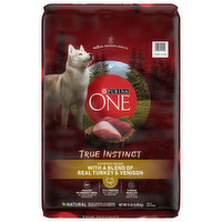 Purina One Dog Food, True Instinct, Dry, with a Blend of Real Turkey & Venison, Adult, 15 Pound