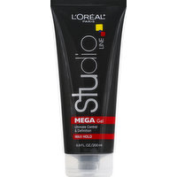 L'Oreal Gel, Mega, Ultimate Control & Definition, Max Hold, 6.8 Ounce