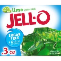 Jell-O Lime Sugar Free Gelatin Dessert Mix, 0.3 Ounce