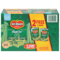 Del Monte Green Beans, Fresh Cut, Bonus Pack, 6 Each