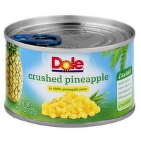 Dole Crushed Pineapple in 100% Pineapple Juice, 8 Ounce