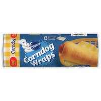 Pillsbury Wraps, Corndog, 8 Each