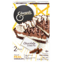 Edwards Pie, Chocolate Creme, 2 Each