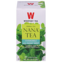 Wissotzky Tea Herbal Tea, Caffeine Free, Chamomile with Nana Mint, Tea Bags, 20 Each